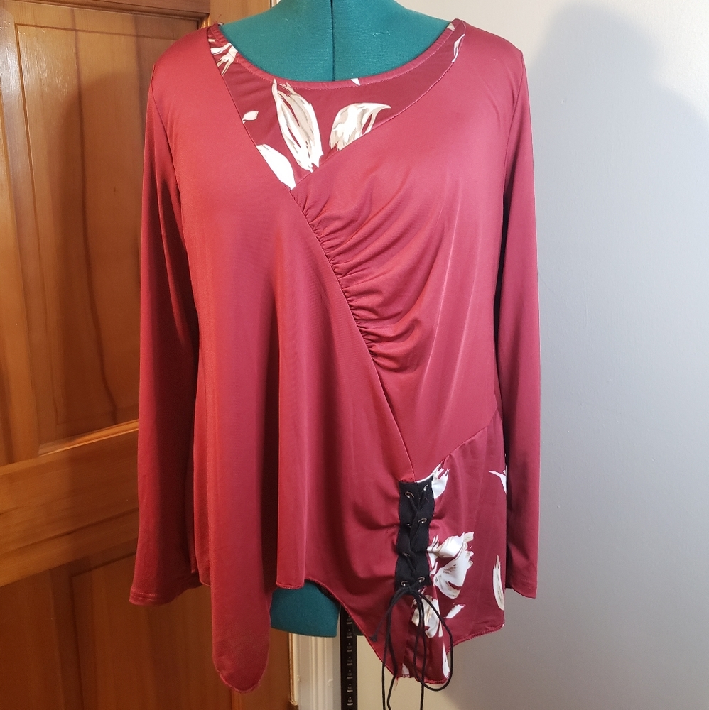 Rose Women's Assymetric Top